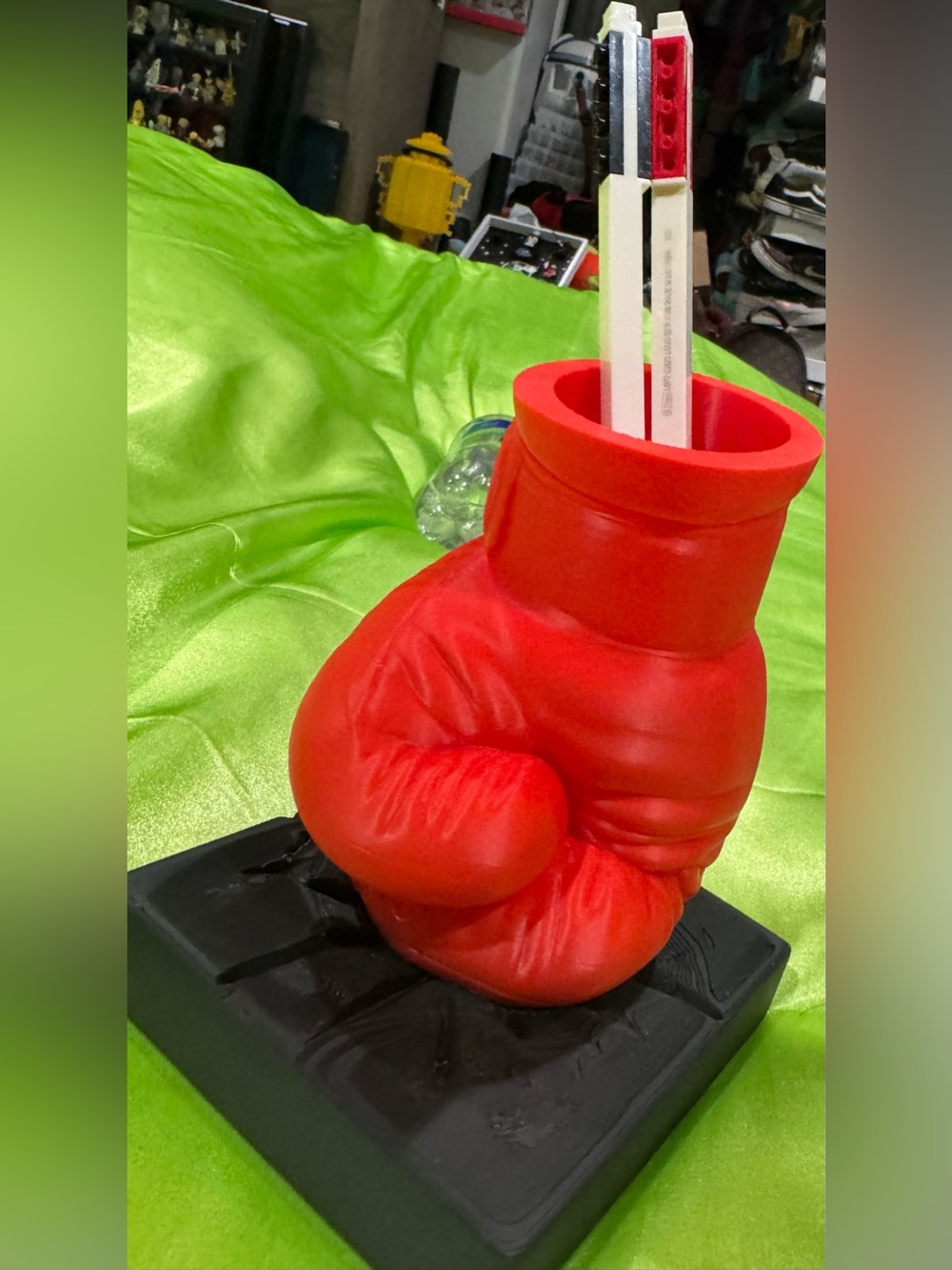 Red Boxing Glove Pen Holder